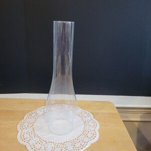 Clear Glass Lamp Chimney Replacement Hurricane Globe 12" Tall
